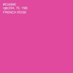 #E0499E - French Rose Color Image