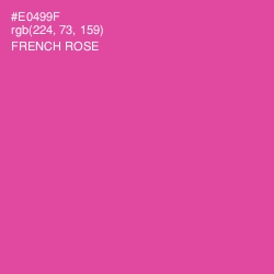 #E0499F - French Rose Color Image