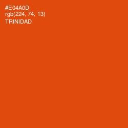 #E04A0D - Trinidad Color Image