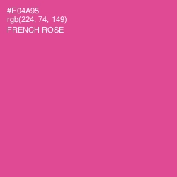 #E04A95 - French Rose Color Image