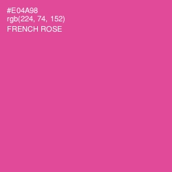 #E04A98 - French Rose Color Image