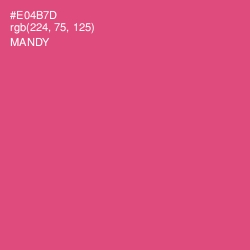 #E04B7D - Mandy Color Image