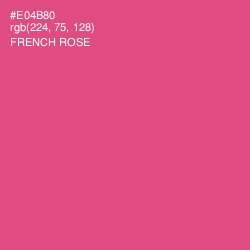 #E04B80 - French Rose Color Image