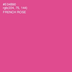 #E04B90 - French Rose Color Image