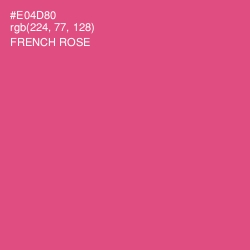 #E04D80 - French Rose Color Image