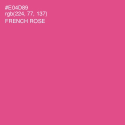 #E04D89 - French Rose Color Image