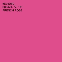 #E04D8D - French Rose Color Image