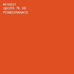 #E04E21 - Pomegranate Color Image