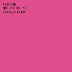 #E04E8E - French Rose Color Image