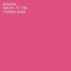 #E04F80 - French Rose Color Image