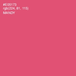 #E05173 - Mandy Color Image