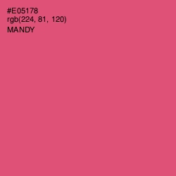 #E05178 - Mandy Color Image
