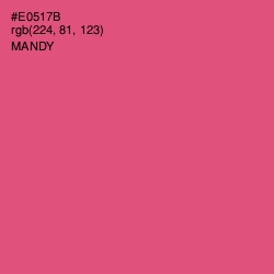 #E0517B - Mandy Color Image