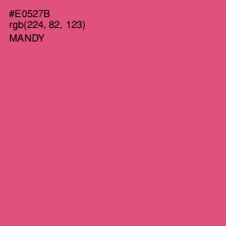 #E0527B - Mandy Color Image