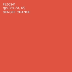 #E05341 - Sunset Orange Color Image