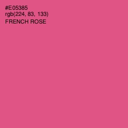 #E05385 - French Rose Color Image