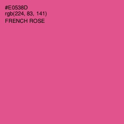 #E0538D - French Rose Color Image