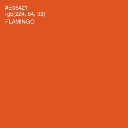 #E05421 - Flamingo Color Image