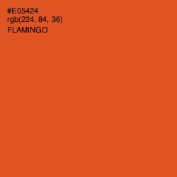 #E05424 - Flamingo Color Image