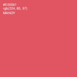 #E05561 - Mandy Color Image