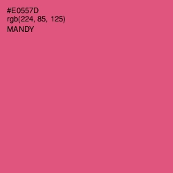 #E0557D - Mandy Color Image