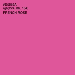 #E0569A - French Rose Color Image