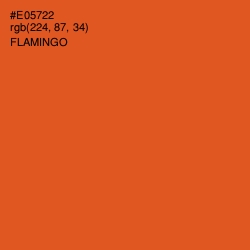 #E05722 - Flamingo Color Image