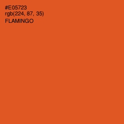 #E05723 - Flamingo Color Image