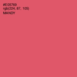 #E05769 - Mandy Color Image