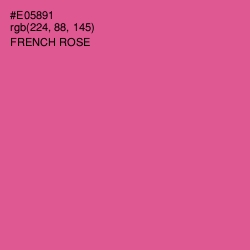 #E05891 - French Rose Color Image