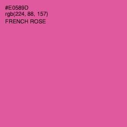 #E0589D - French Rose Color Image