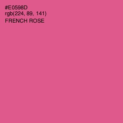 #E0598D - French Rose Color Image