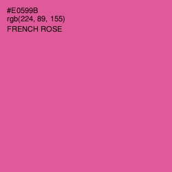 #E0599B - French Rose Color Image