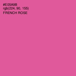 #E05A9B - French Rose Color Image