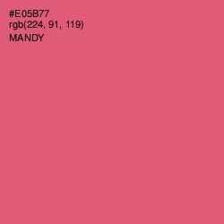 #E05B77 - Mandy Color Image