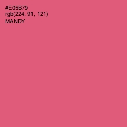 #E05B79 - Mandy Color Image