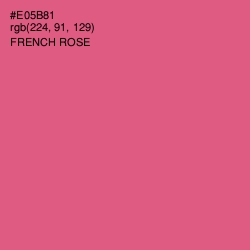 #E05B81 - French Rose Color Image