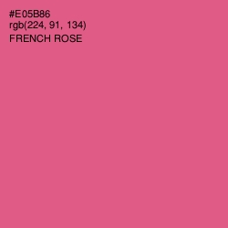 #E05B86 - French Rose Color Image