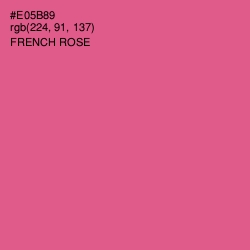 #E05B89 - French Rose Color Image