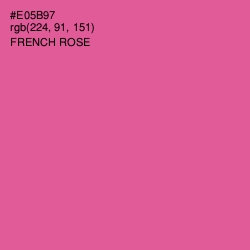 #E05B97 - French Rose Color Image