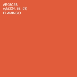 #E05C3B - Flamingo Color Image