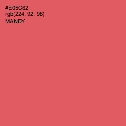 #E05C62 - Mandy Color Image