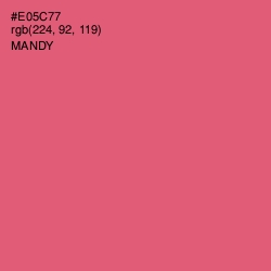 #E05C77 - Mandy Color Image