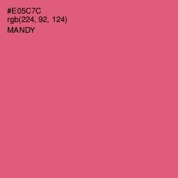 #E05C7C - Mandy Color Image