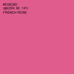 #E05C8D - French Rose Color Image