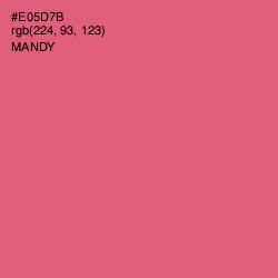 #E05D7B - Mandy Color Image