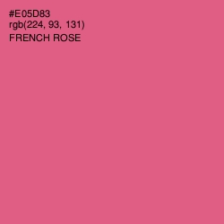 #E05D83 - French Rose Color Image