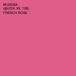 #E05D8A - French Rose Color Image