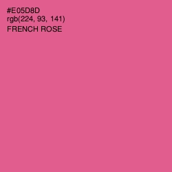 #E05D8D - French Rose Color Image