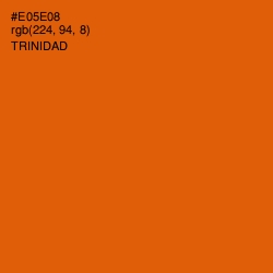 #E05E08 - Trinidad Color Image